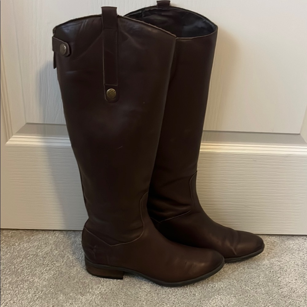Sam Edelman Women’s Brown Leather Riding Boots